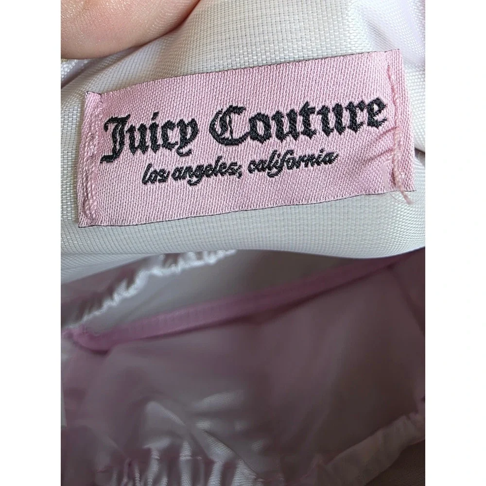 Juicy Couture Gold Metallic Faux Shearling Cosmetic Bag Toiletry Travel Case NEW